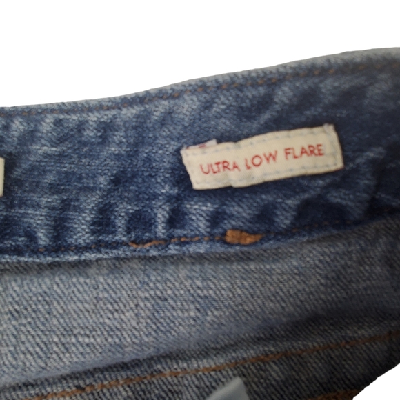 CALVIN KLEIN JEANS Ultra Low Cut Off Jean Shorts Denim Sz 27 Blue Faded - Picture 7 of 7